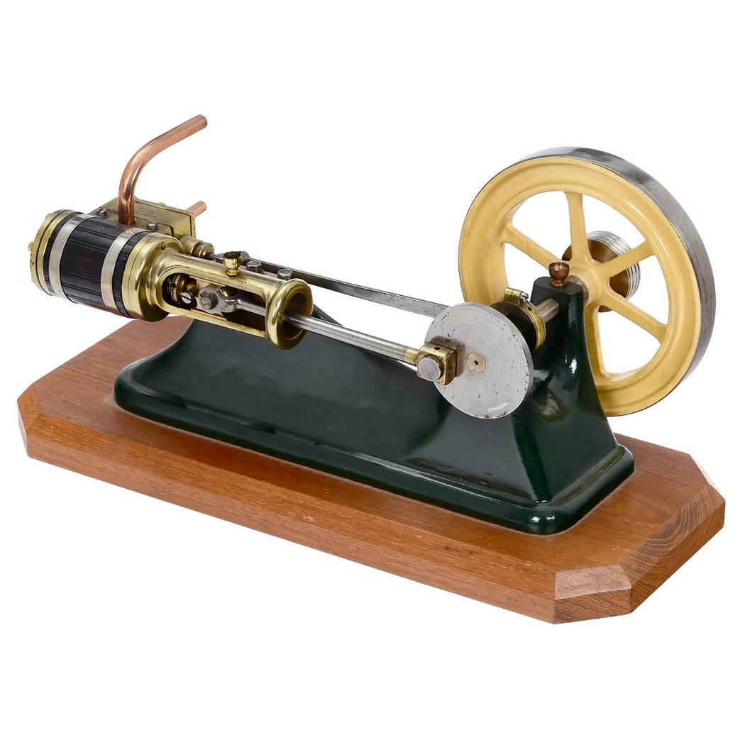 Model Of A Horizontal Steam Engine, C. 1980