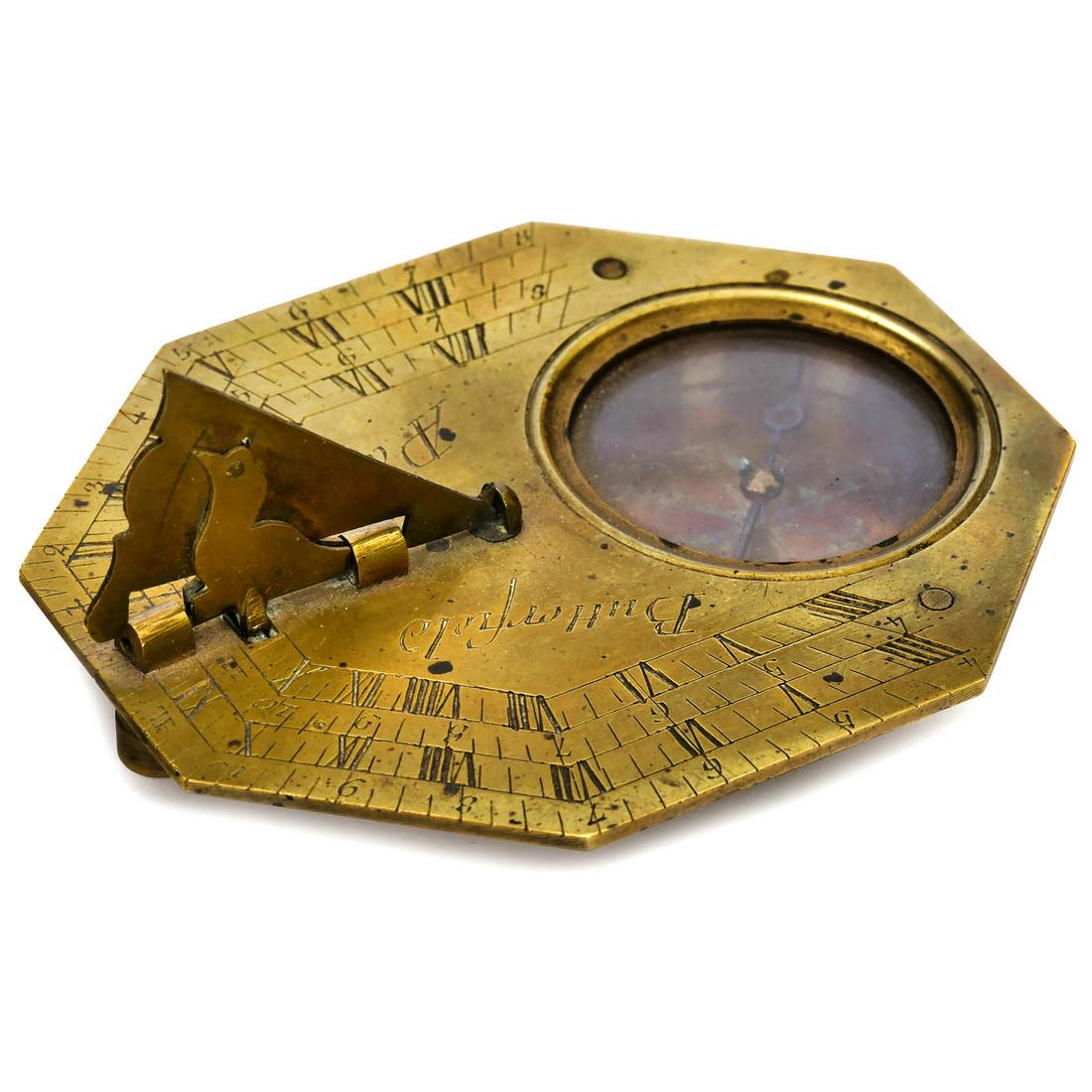 Butterfield Equinoctial Sundial, c. 1740 (1 of 2)