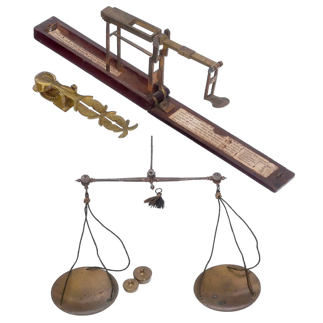 3 English Coin Scales Auction