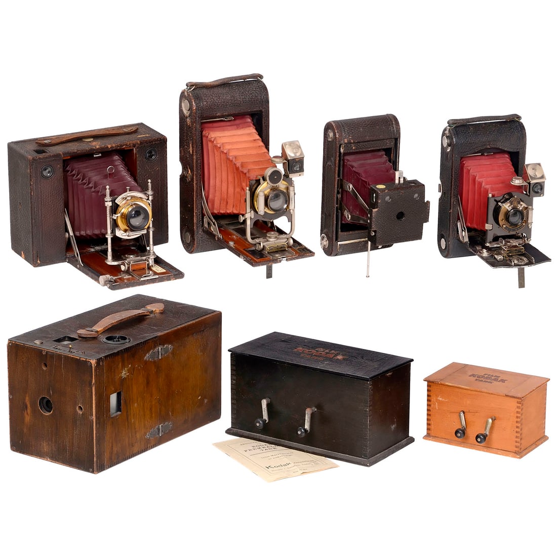 4 Kodak Cameras and a Hawk-Eye Detective Camera (Improved Version) (1 of 1)