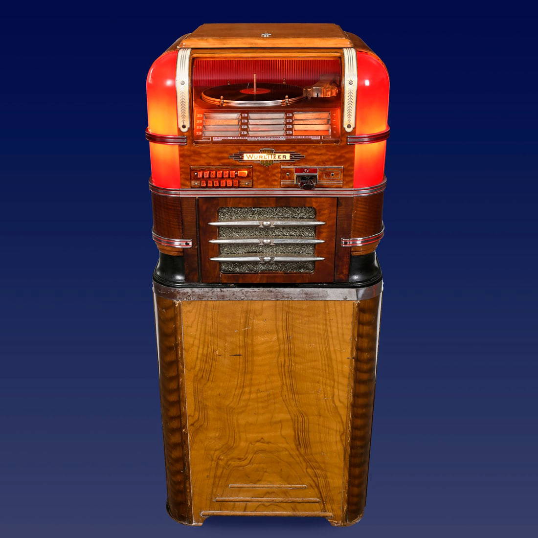Wurlitzer W61 Counter Top Jukebox, 1938 Auction