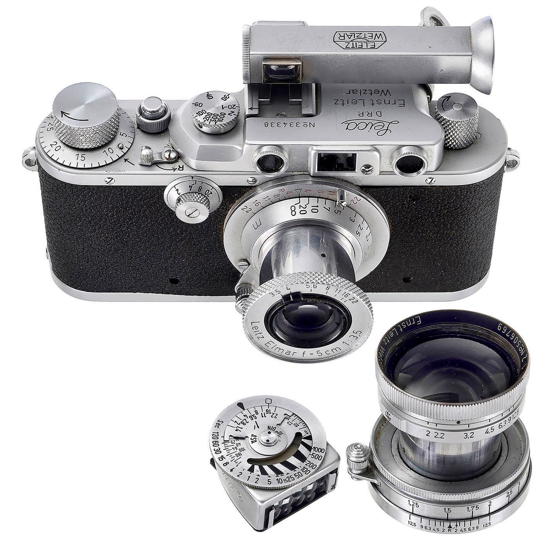 Leica IIIa Camera with 2 Lenses and an Angle Viewfinder, c. 1939 (1 of 3)