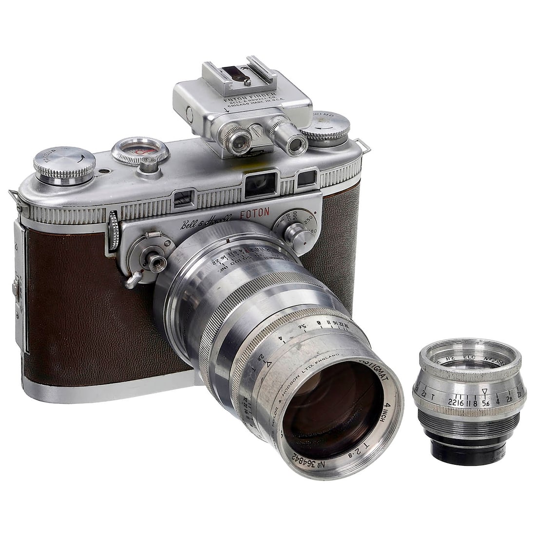 Foton Film Camera with Tele Lens and Viewfinder, c. 1948 (1 of 1)