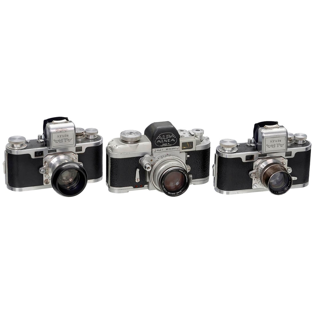 Alpa ALNEA Model 7 and 2 Alpa Standard Cameras, 1953 (1 of 1)