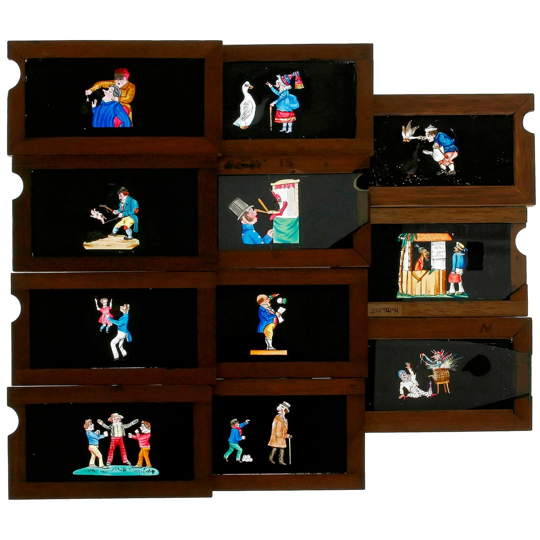 22 Early Magic Lantern Slipping Slides, c. 1860 (1 of 5)