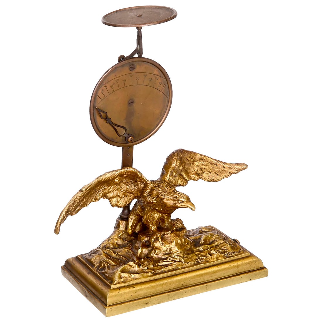 French Letter Scale with Eagle Figure, c. 1900 (1 of 2)