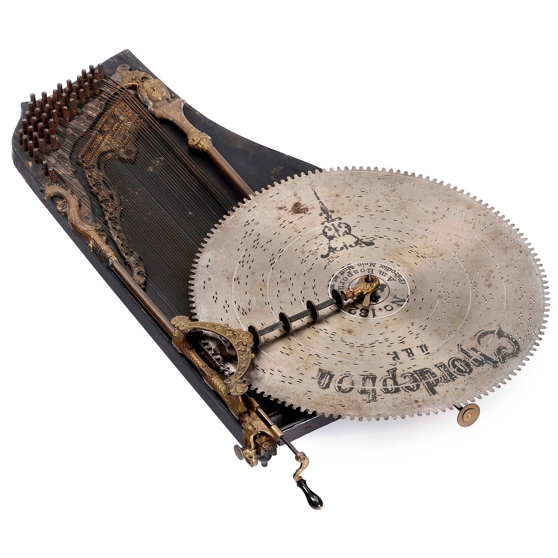 Chordephon Mechanical Zither Model 10, c. 1900 (1 of 3)
