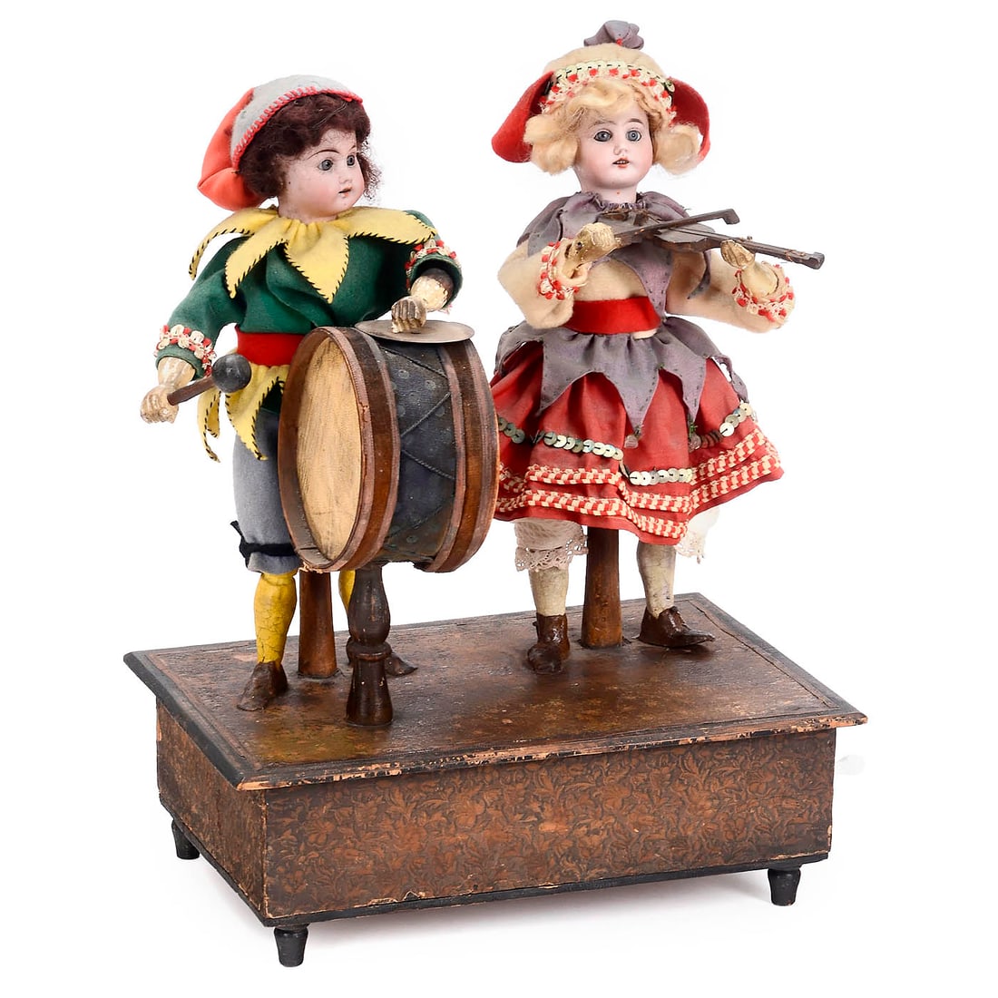 Manivelle Automaton Musician Duet, c. 1900 (1 of 1)
