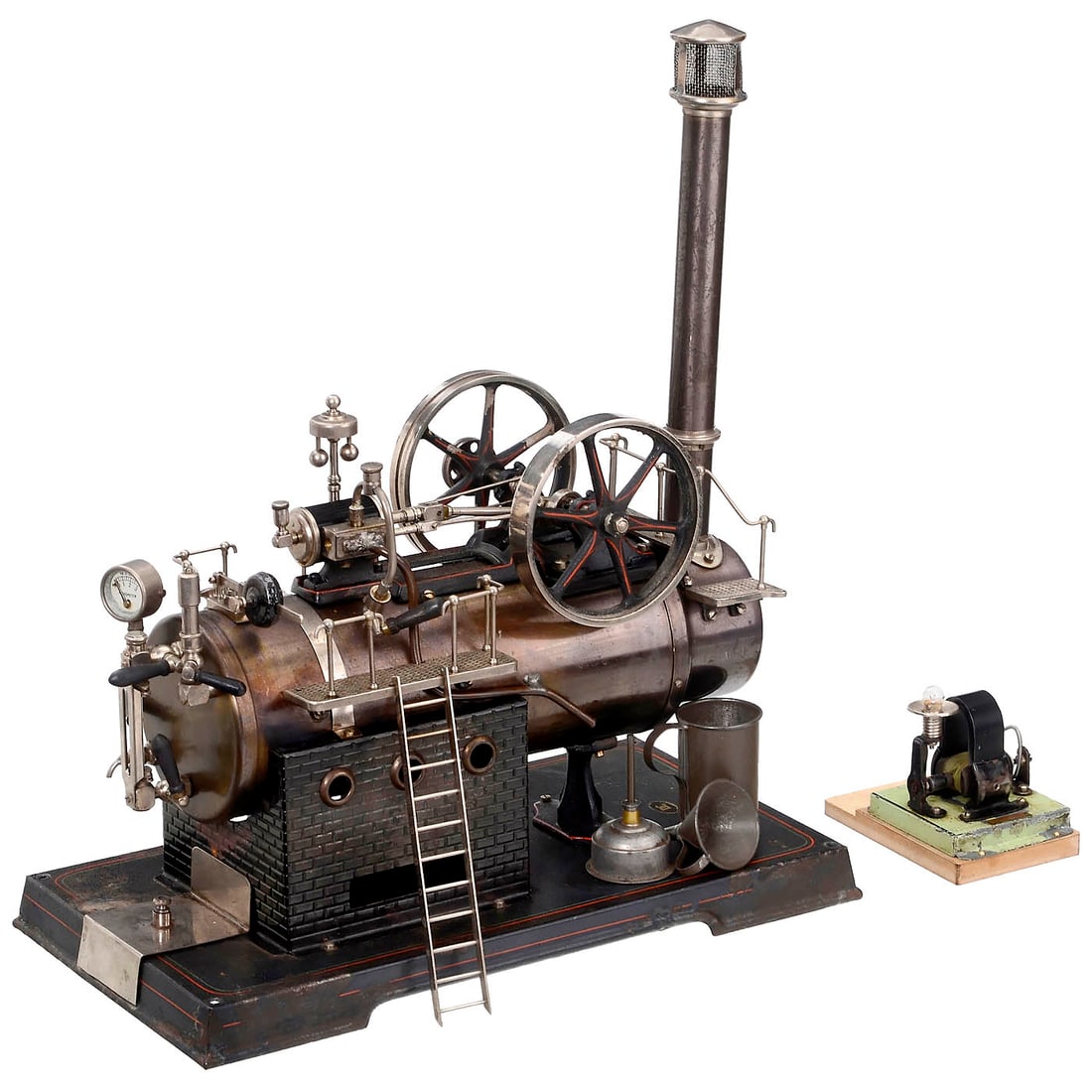 Large Stationary Steam Engine by Doll, c. 1935 (1 of 2)