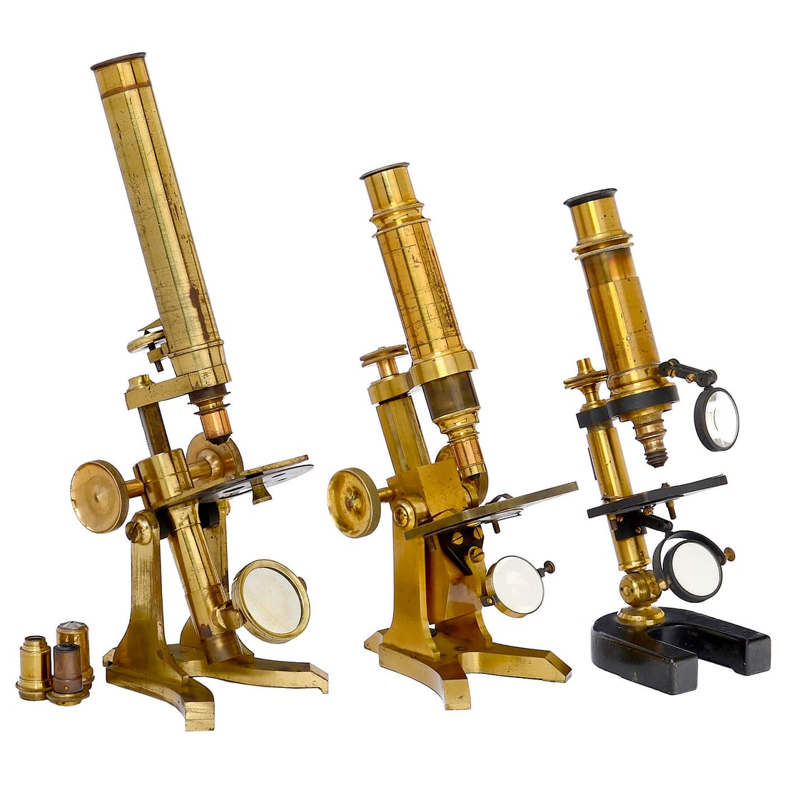 3 Brass Microscopes (1 of 1)
