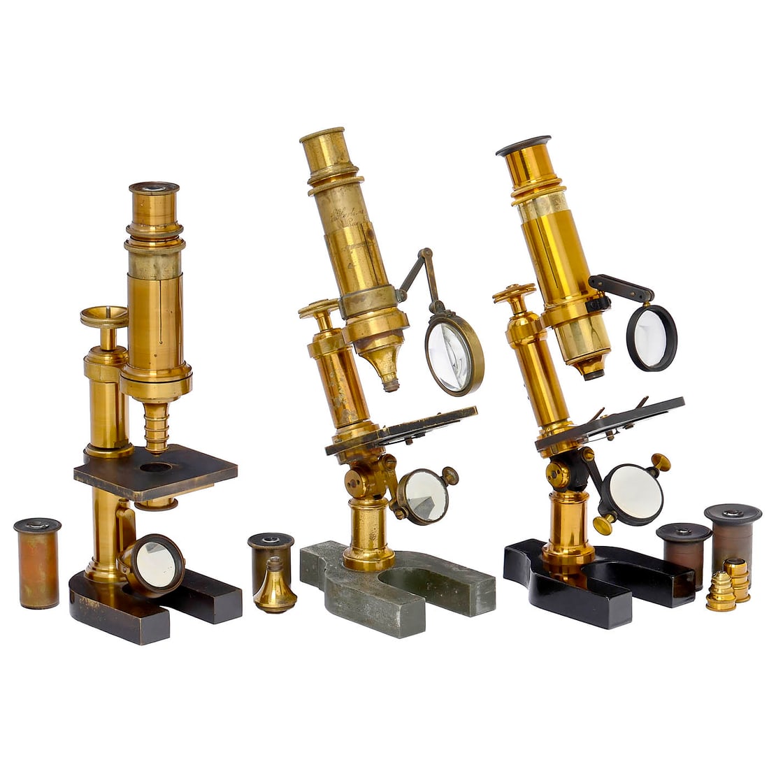 3 Brass Microscopes (1 of 1)