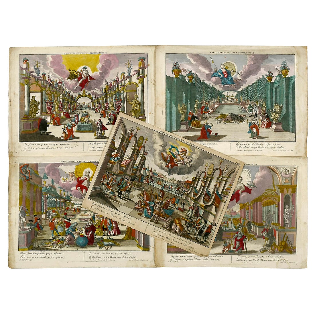 5 Vues d’Optique of "The Planets", c. 1770 (1 of 1)