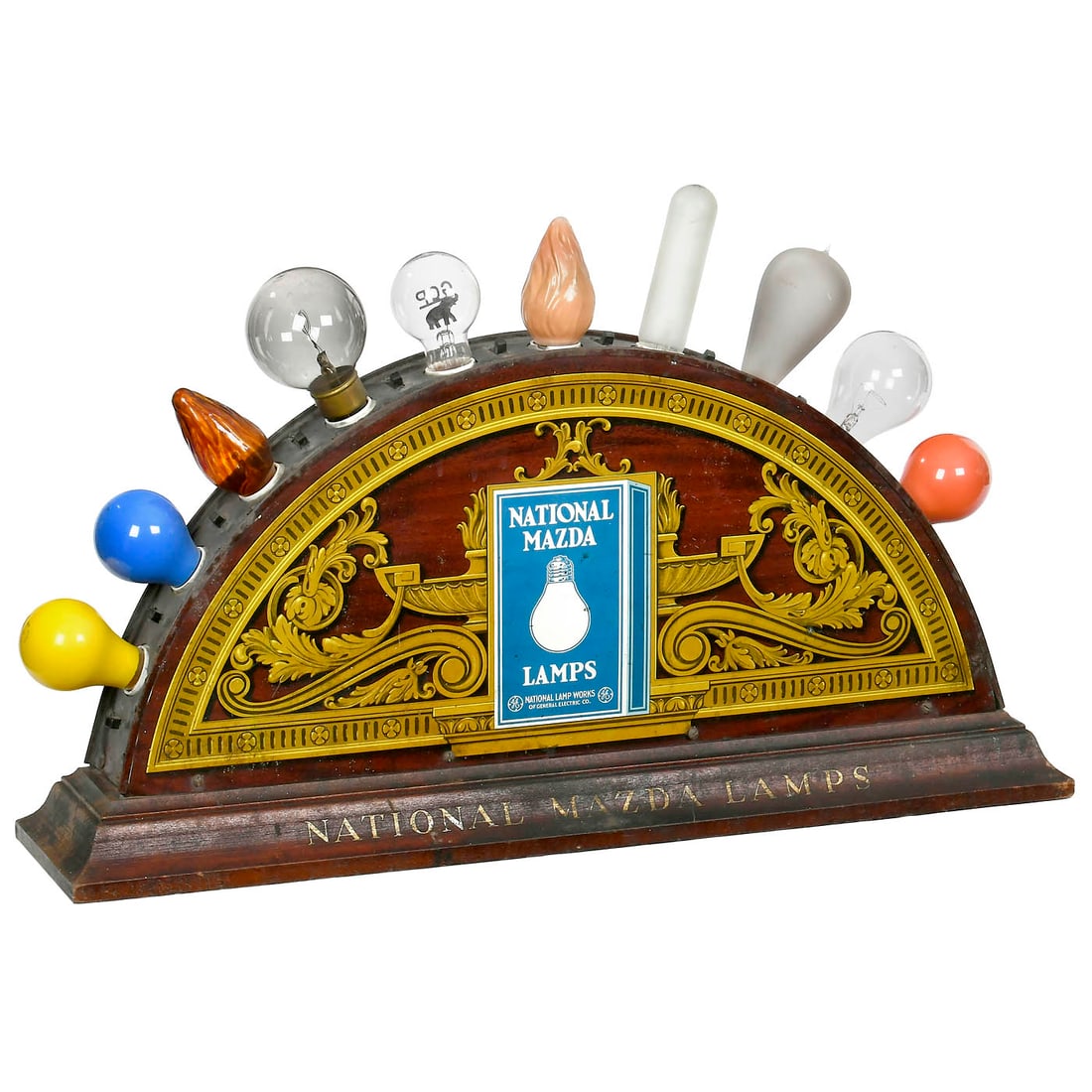 National Mazda Lamps Illuminated Countertop Display, c. 1925 (1 of 1)