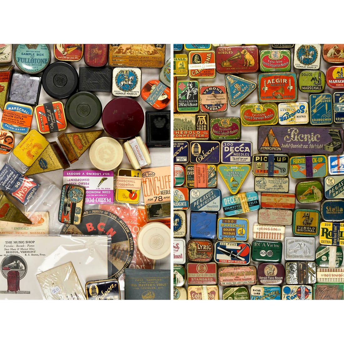 Large Lot of Phonograph Needle Tins (1 of 1)