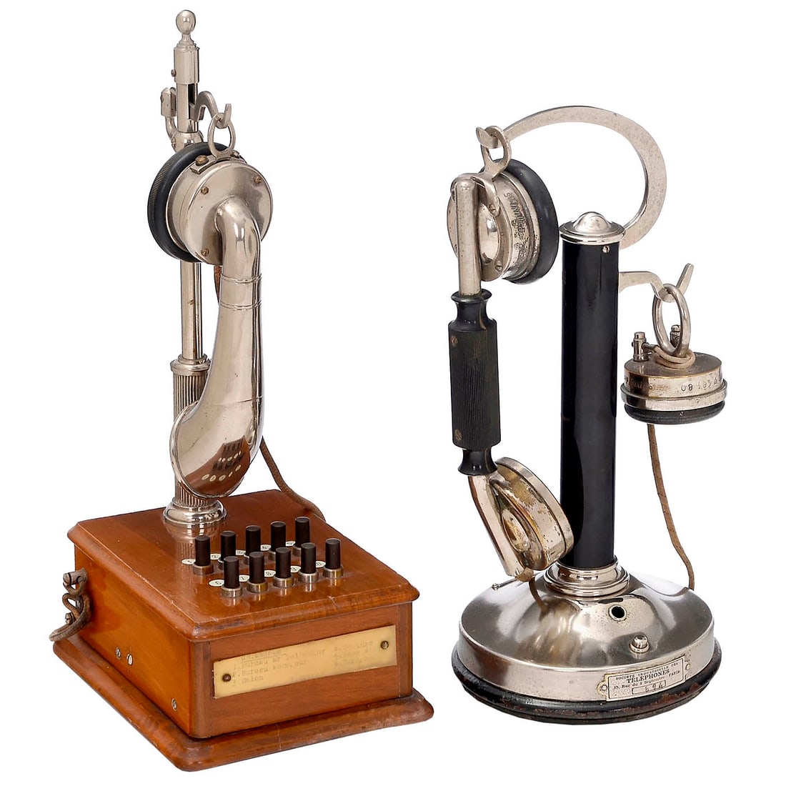 2 French Telephones, c. 1920 (1 of 1)