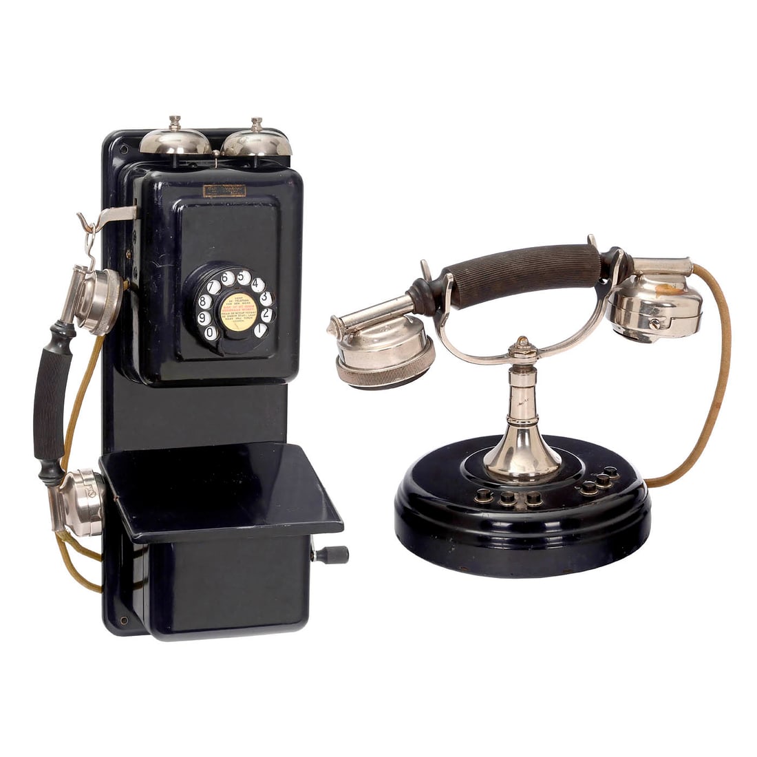 2 Belgian Telephones by Bell, c. 1930 (1 of 3)