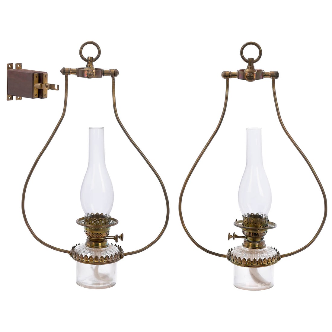 2 Paraffin Ship's Lamps, c. 1890 (1 of 3)