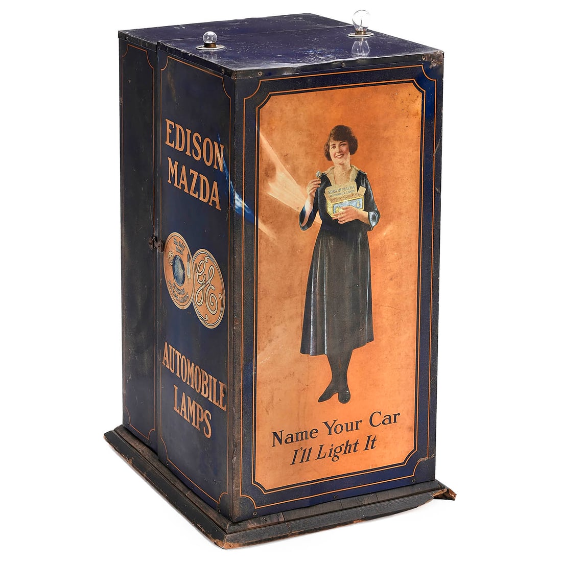 C. 1920's Edison Mazda Light Bulbs In Box