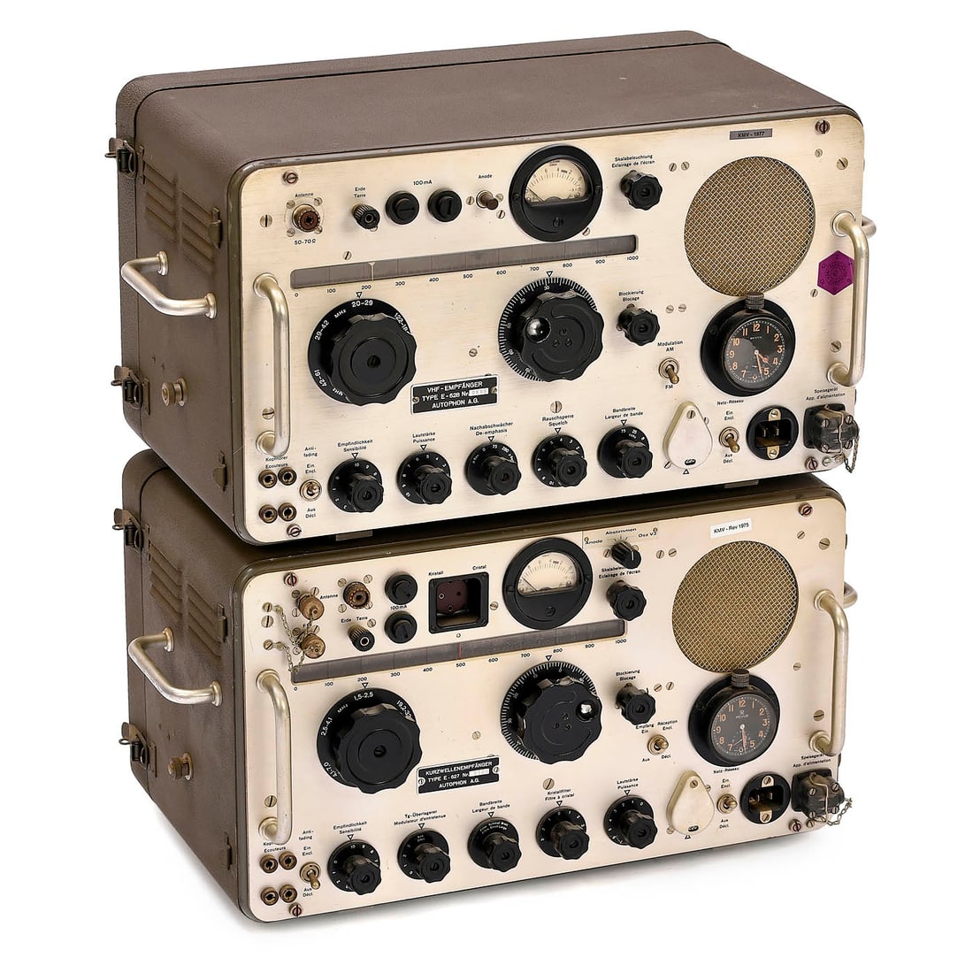 2 Swiss Spy Receivers, c. 1955 (1 of 3)