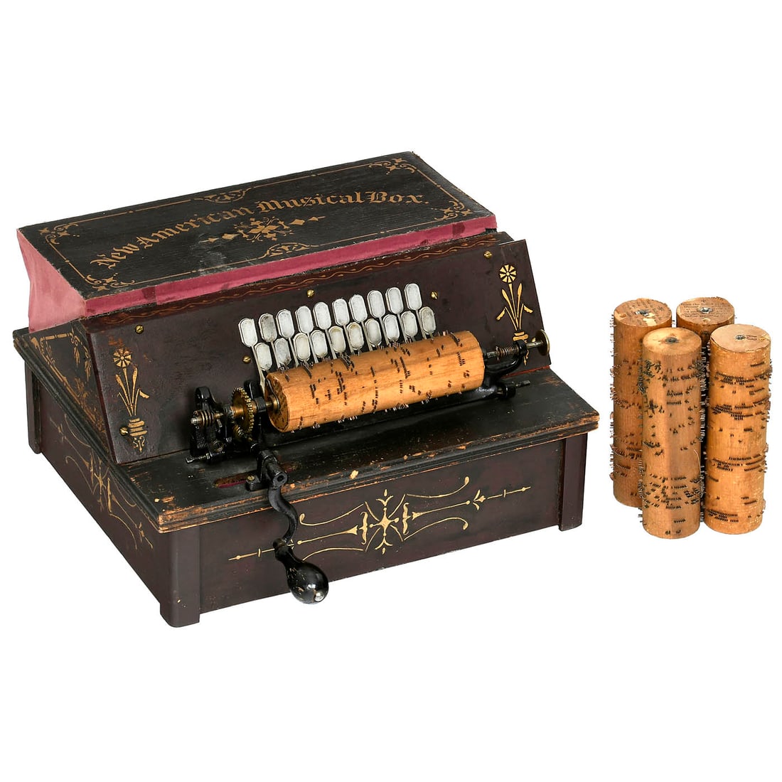 New American Musical Box Reed Organ in Original Transport Box, 1887 (1 of 2)