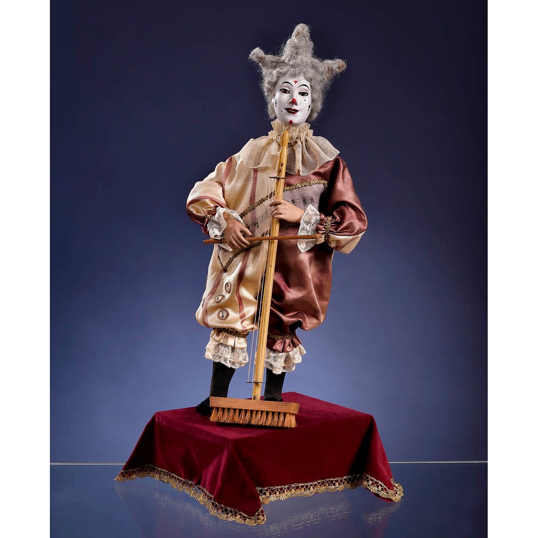 Rare Clown with Broom Automaton by Leopold Lambert, c. 1890 (1 of 7)