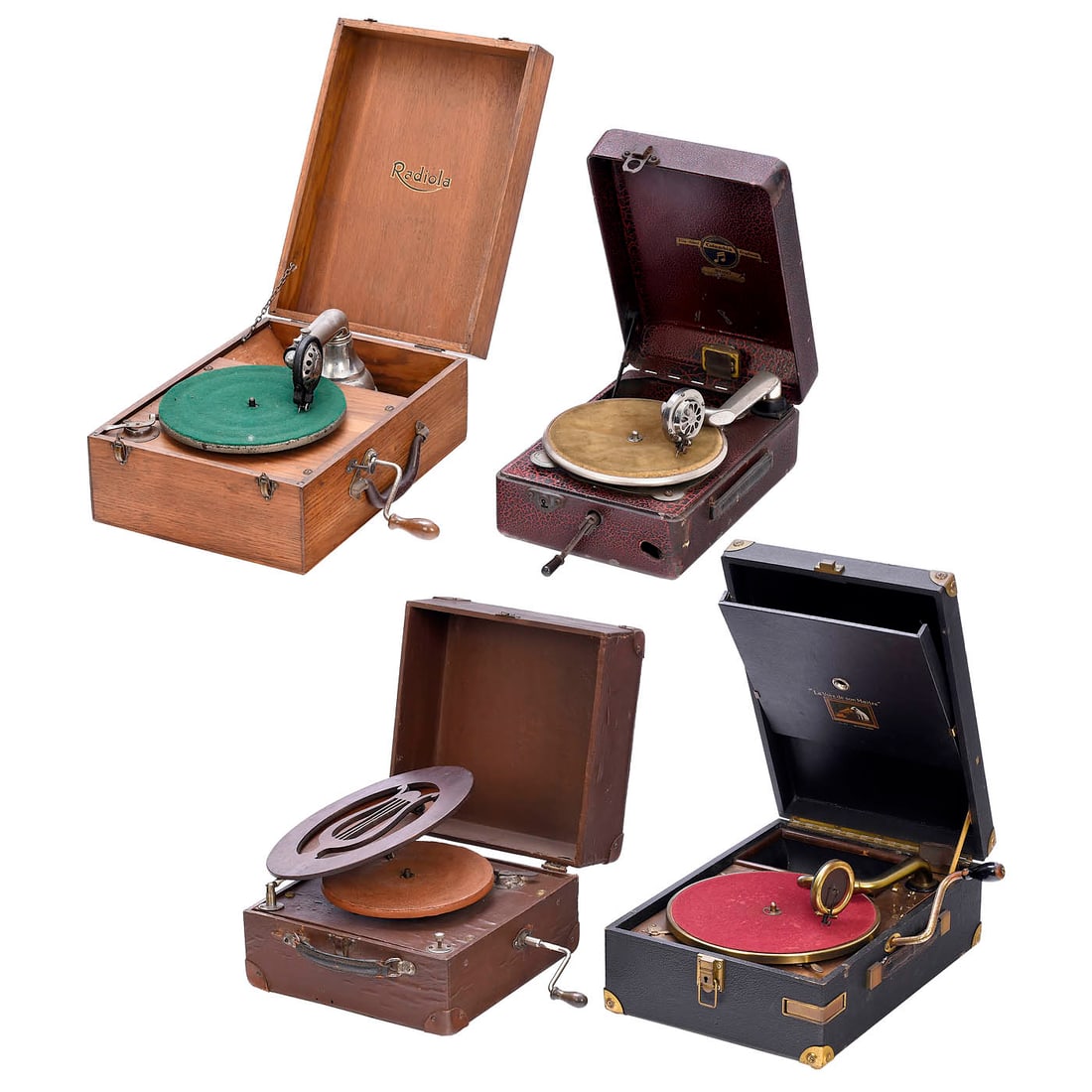 4 Portable Gramophones, c. 1925 (1 of 3)