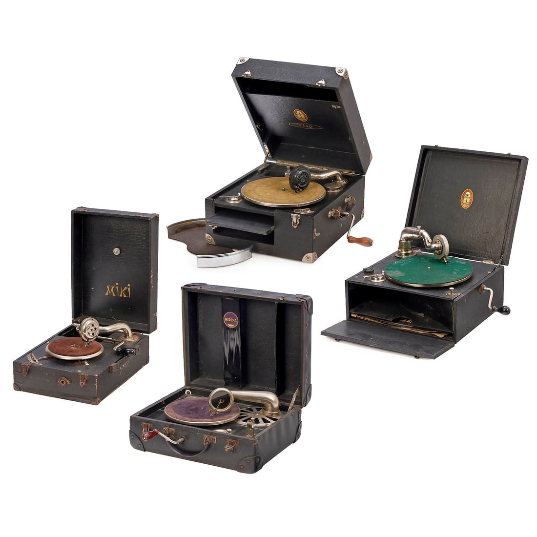 4 Portable Gramophones, c. 1925 (1 of 5)