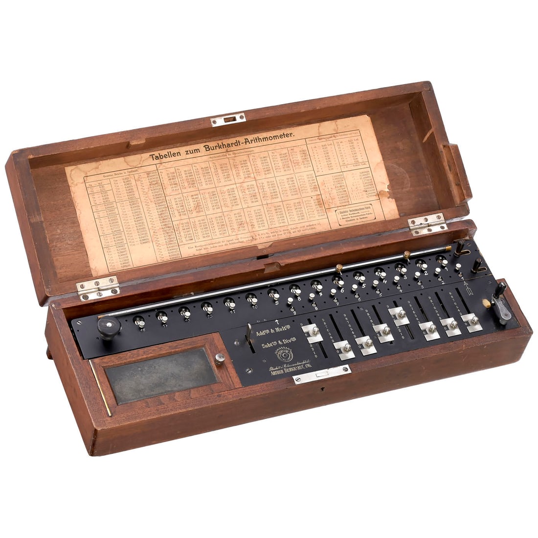 Burkhardt Arithmometer, c. 1900 (1 of 4)
