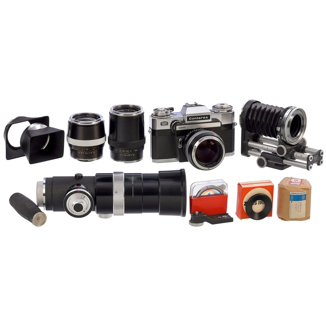 Contarex super Outfit with 4 Lenses (1 of 1)