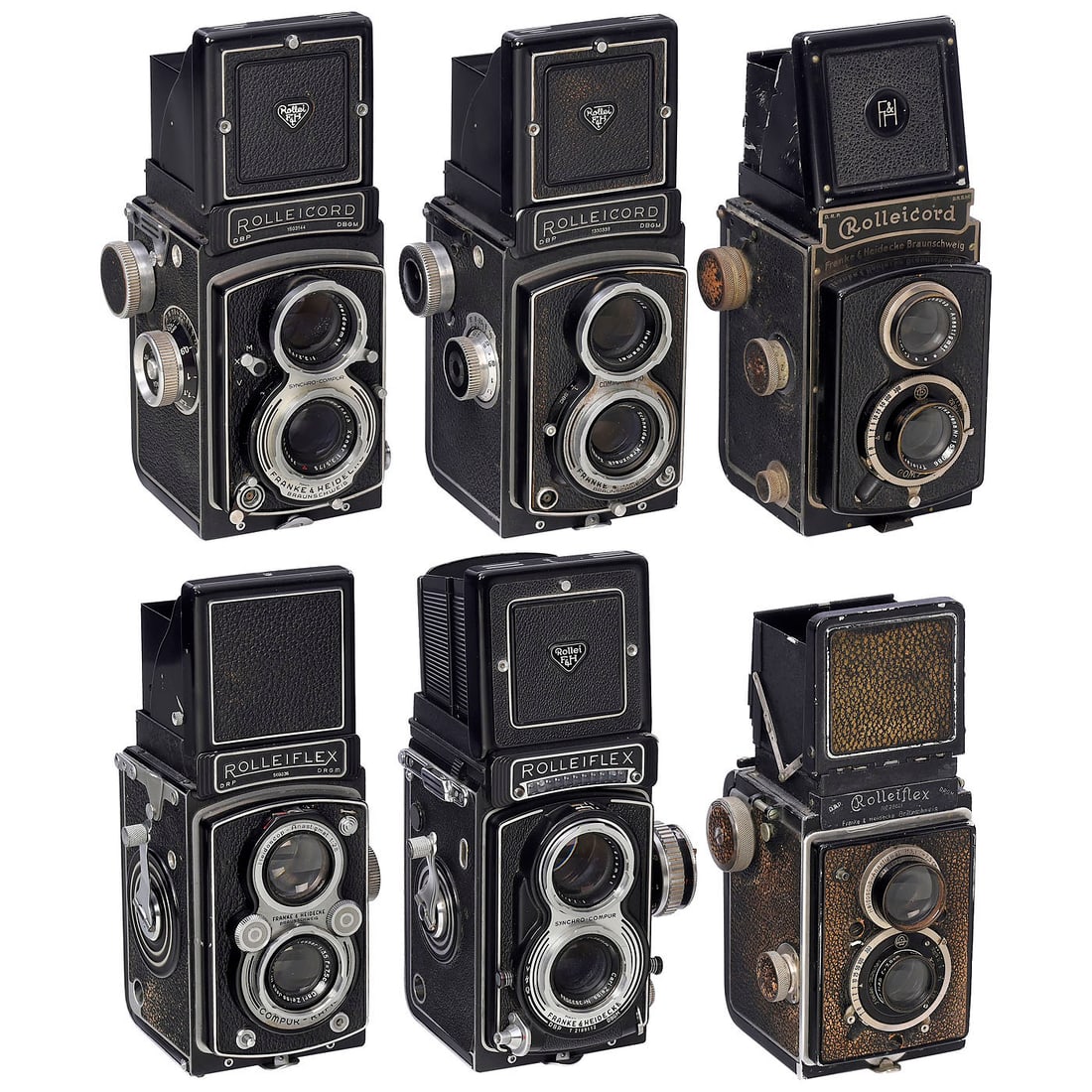 3 Rolleiflex and 3 Rolleicord Cameras (1 of 3)