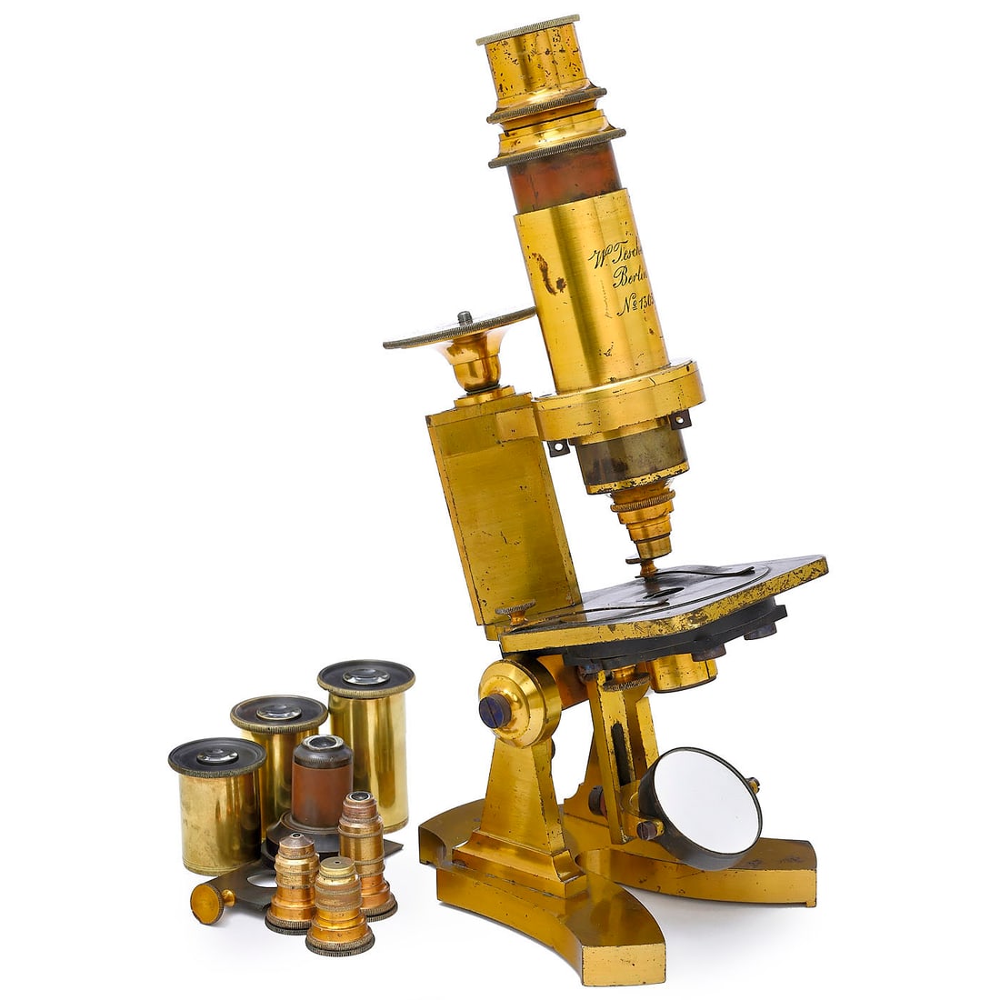 Berlin Microscope by W. Teschner, c. 1870 (1 of 3)