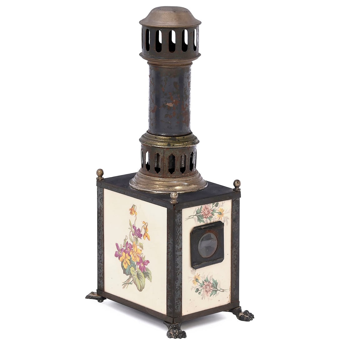 Rare "Luna" Porcelain Magic Lantern, c. 1895 (1 of 1)