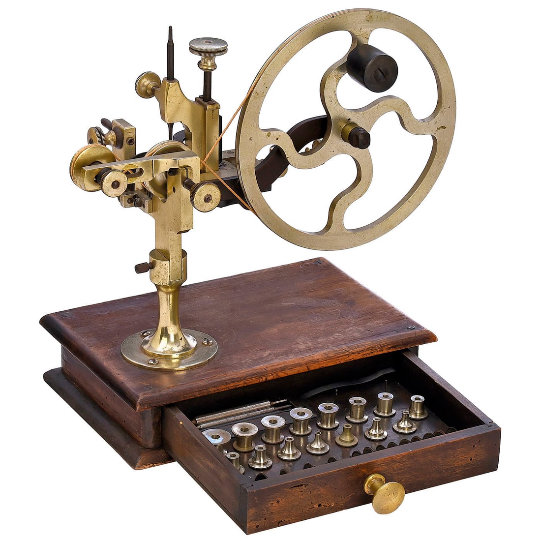 Horological Wheel-Cutting Machine with Accessories, c. 1900 (1 of 1)