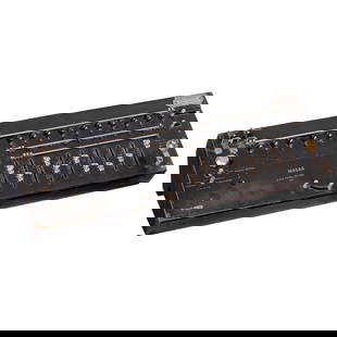 Madas VIII Calculating Machine, 1913 onwards: Madas VIII Calculating Machine, 1913 onwards No. 5836, Swiss stepped-drum calculating machine with input slides according to US patent, for automatic division, with 9, 9 and 16 digits, in good