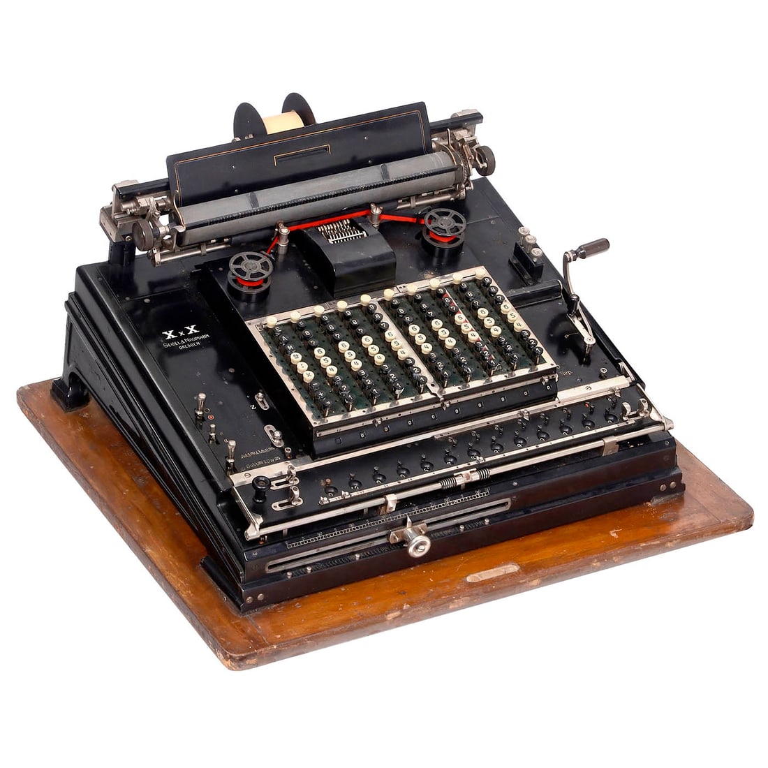 XxX ("X multiplied by X") Keyboard Calculating Machine with Printer, c. 1910< (1 of 2)