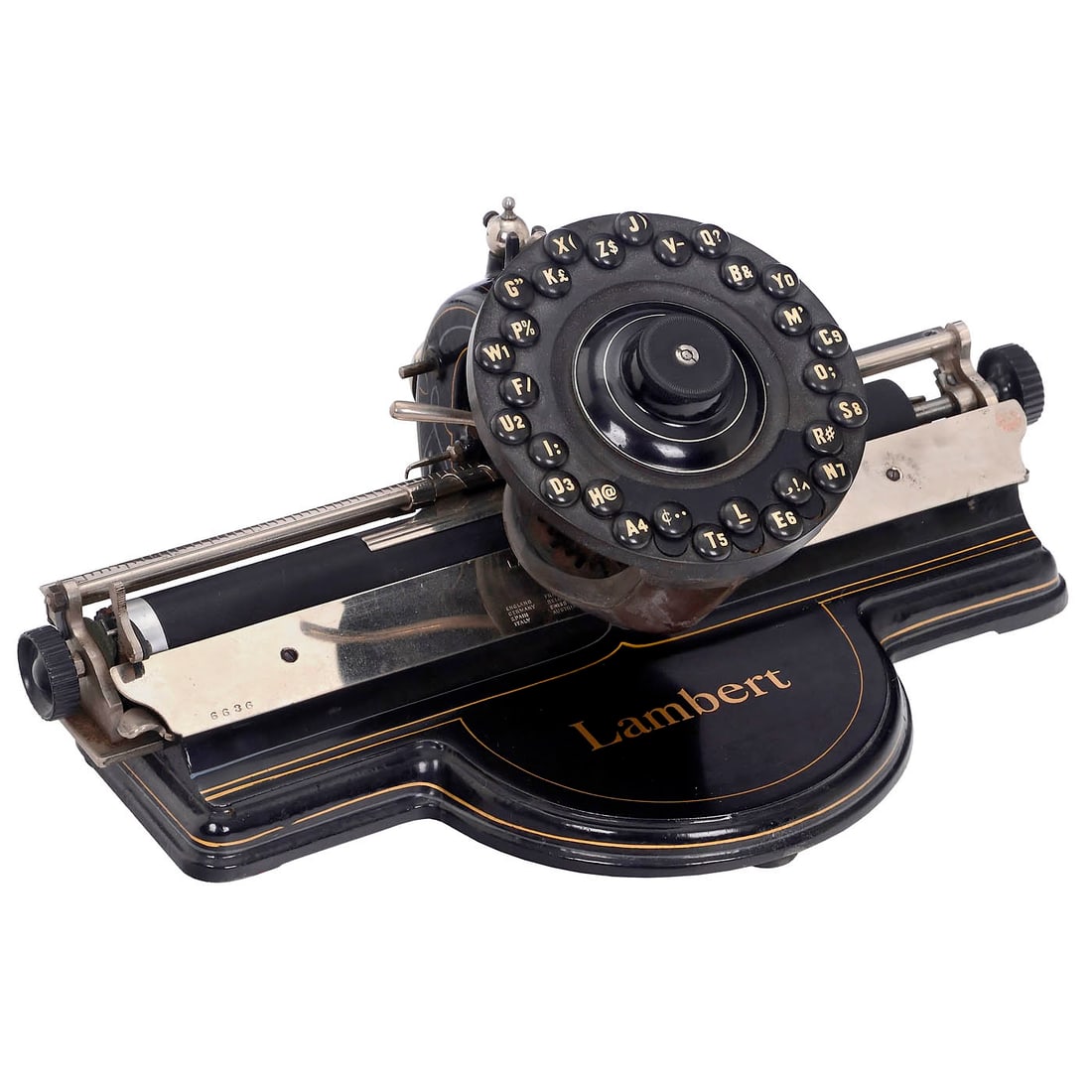 Lambert Model 3 Typewriter, c. 1903 (1 of 1)