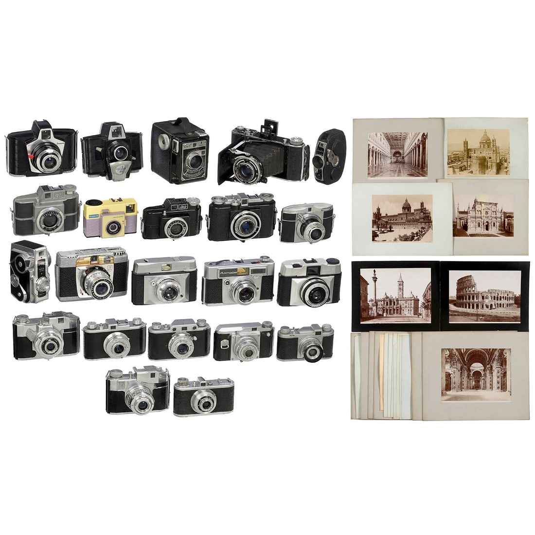 21 x "Made in Italy" – Cameras after 1945 and Photographs before 1890: 21 x "Made in Italy" – Cameras after 1945 and Photographs before 1890 Italy, a country that has always inspired artists, is represented here with high-quality photographs of classic views from c