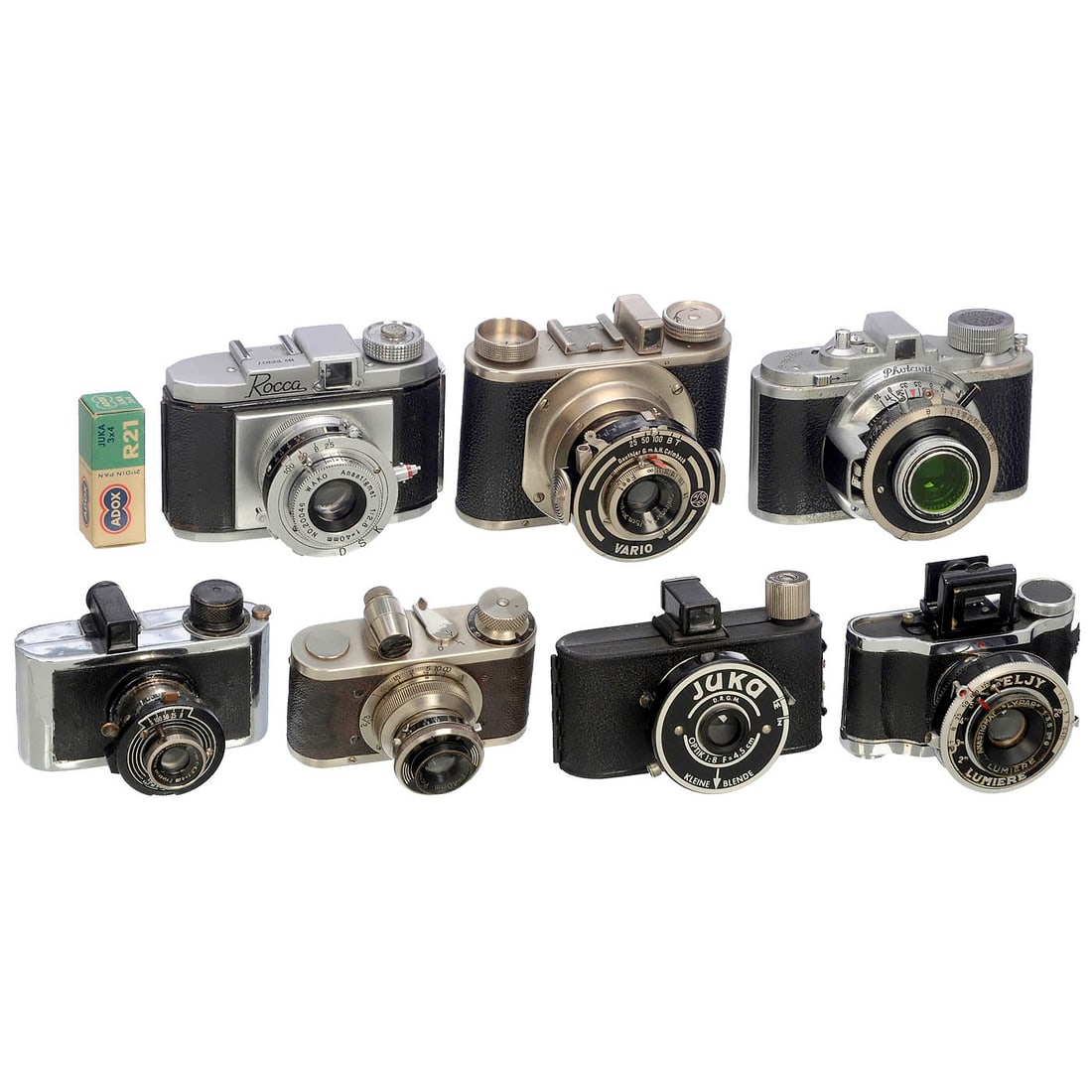 Small Cameras for 35 to 37 mm Wide Rollfilm, 1937 onwards (1 of 2)