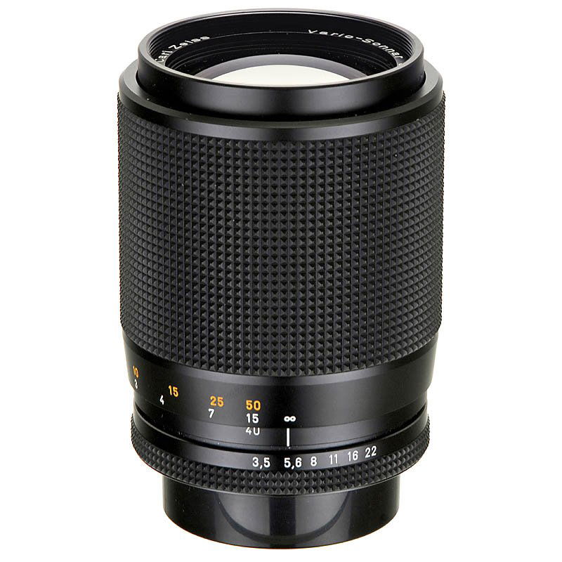 Vario-Sonnar T 35/40-80 mm for Contax RTS: Vario-Sonnar T 35/40-80 mm for Contax RTS Carl Zeiss, Oberkochen. "Made in West Germany". 2 caps and soft case. - Like new! Vario-Sonnar T 3,5/40-80 mm für Contax RTS Carl Zeiss, Oberkochen. "Made in