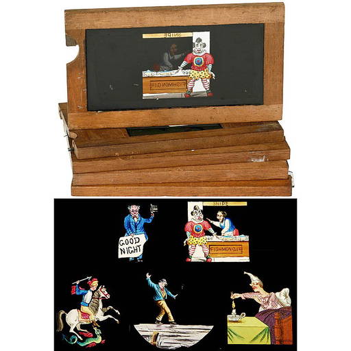 5 English Slipping Slides, C. 1880