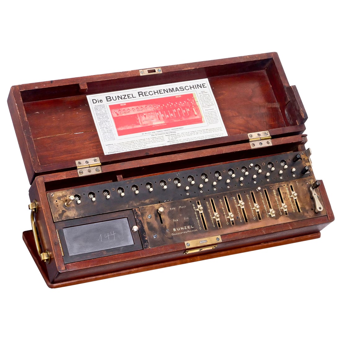 Hugo Bunzel Arithmometer, Vienna, c. 1905 (1 of 3)