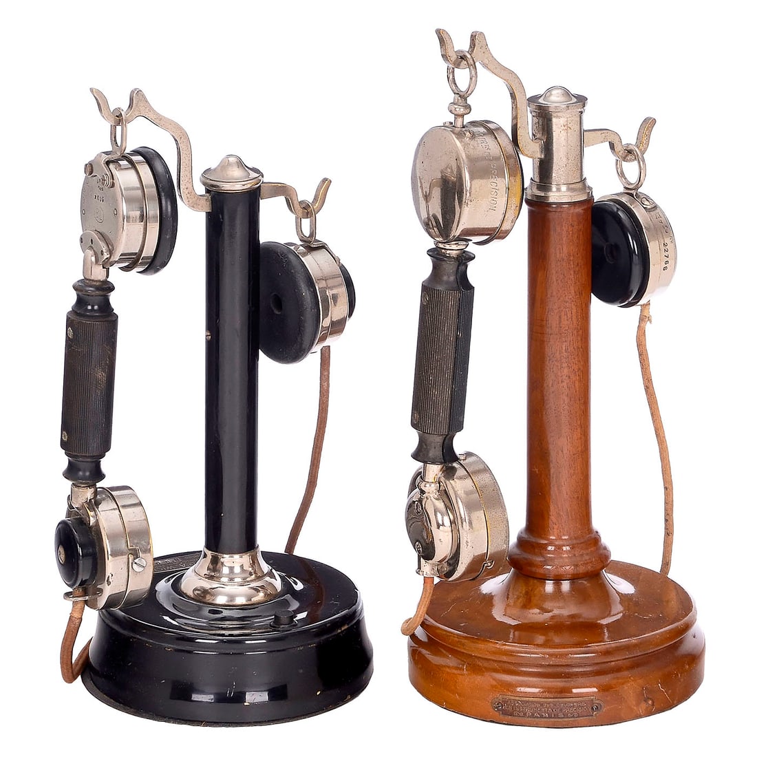 2 French Candlestick Phones, c. 1926 (1 of 1)
