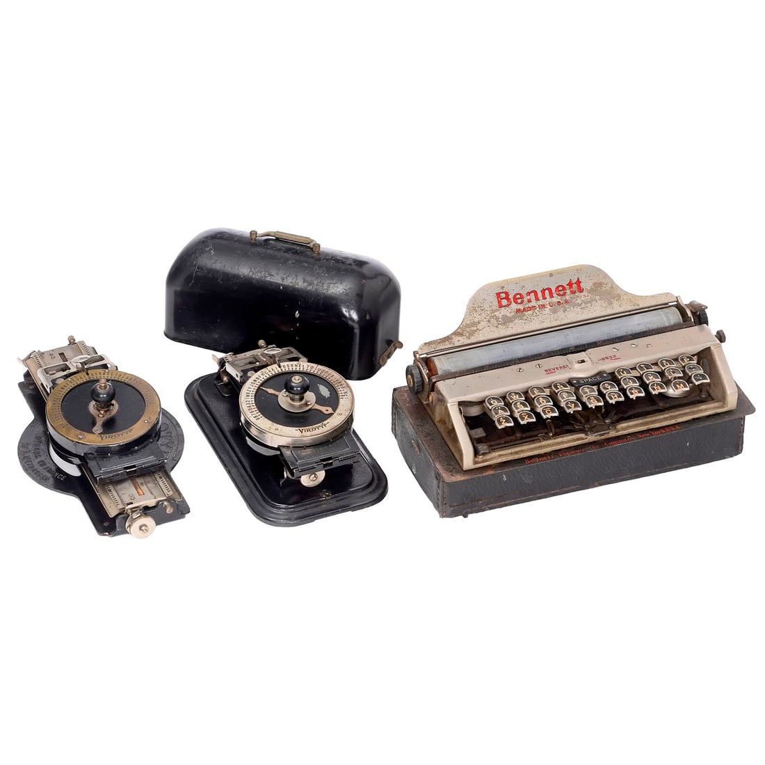2 Virotyp and 1 Bennett Typewriters (1 of 1)