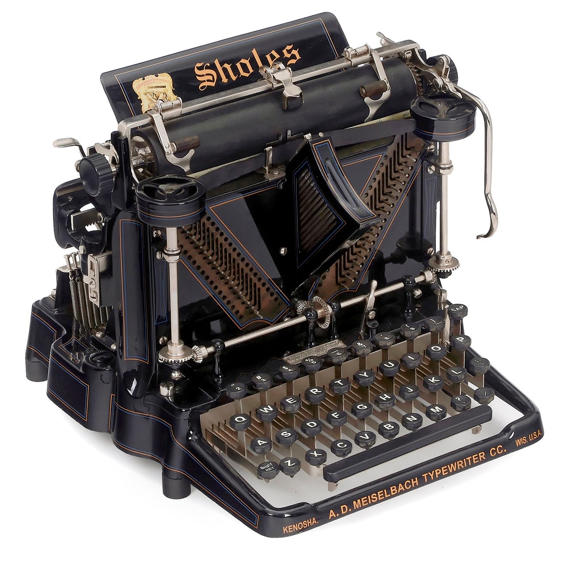 Sholes Visible (Meiselbach) Typewriter, 1901 (1 of 2)