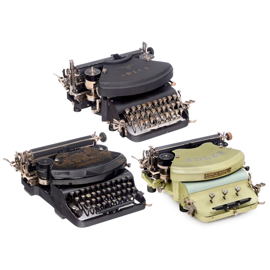 3 Sliding Typebar Mechanism Typewriters (1 of 4)