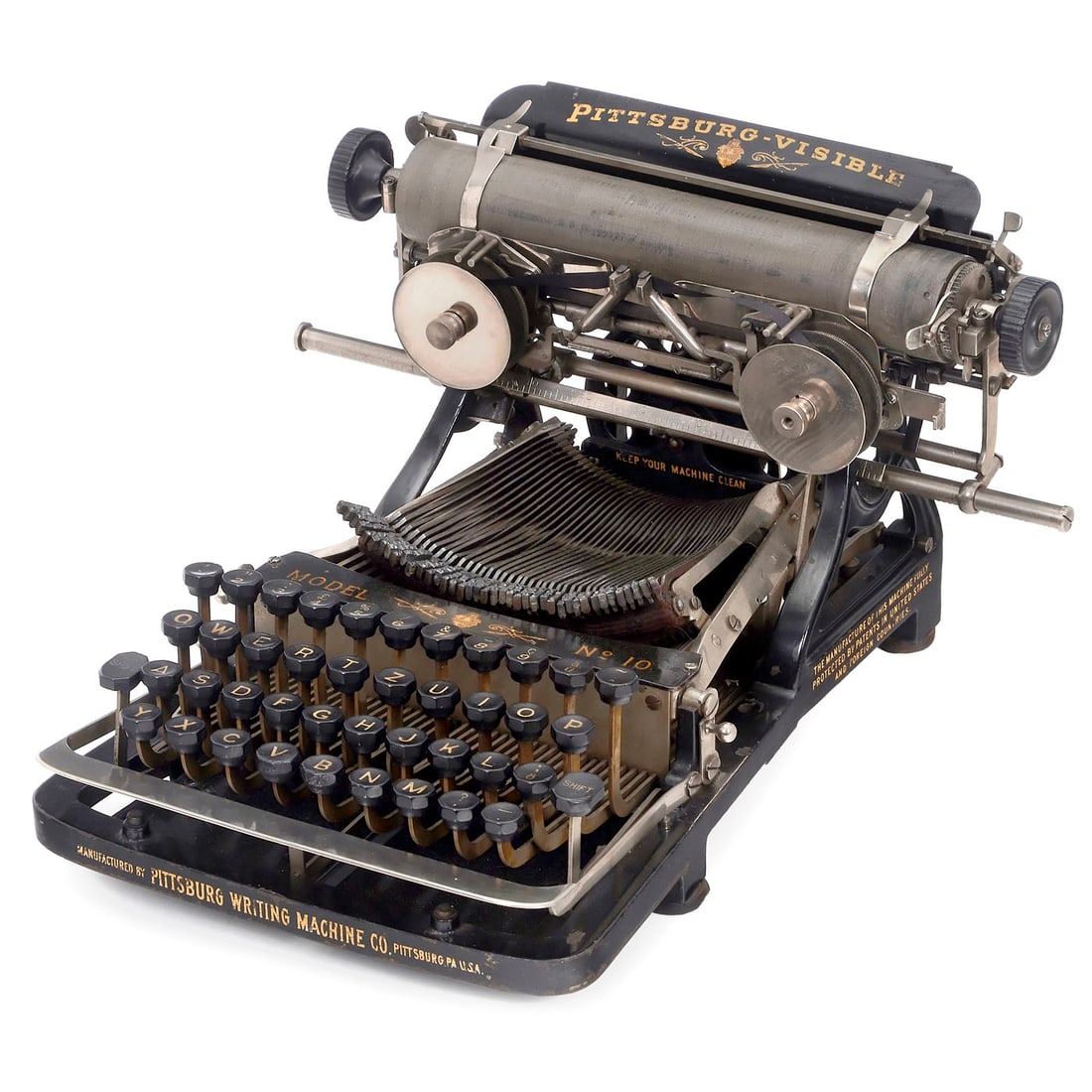 Pittsburg Visible No. 10 Typewriter, 1898 (1 of 2)