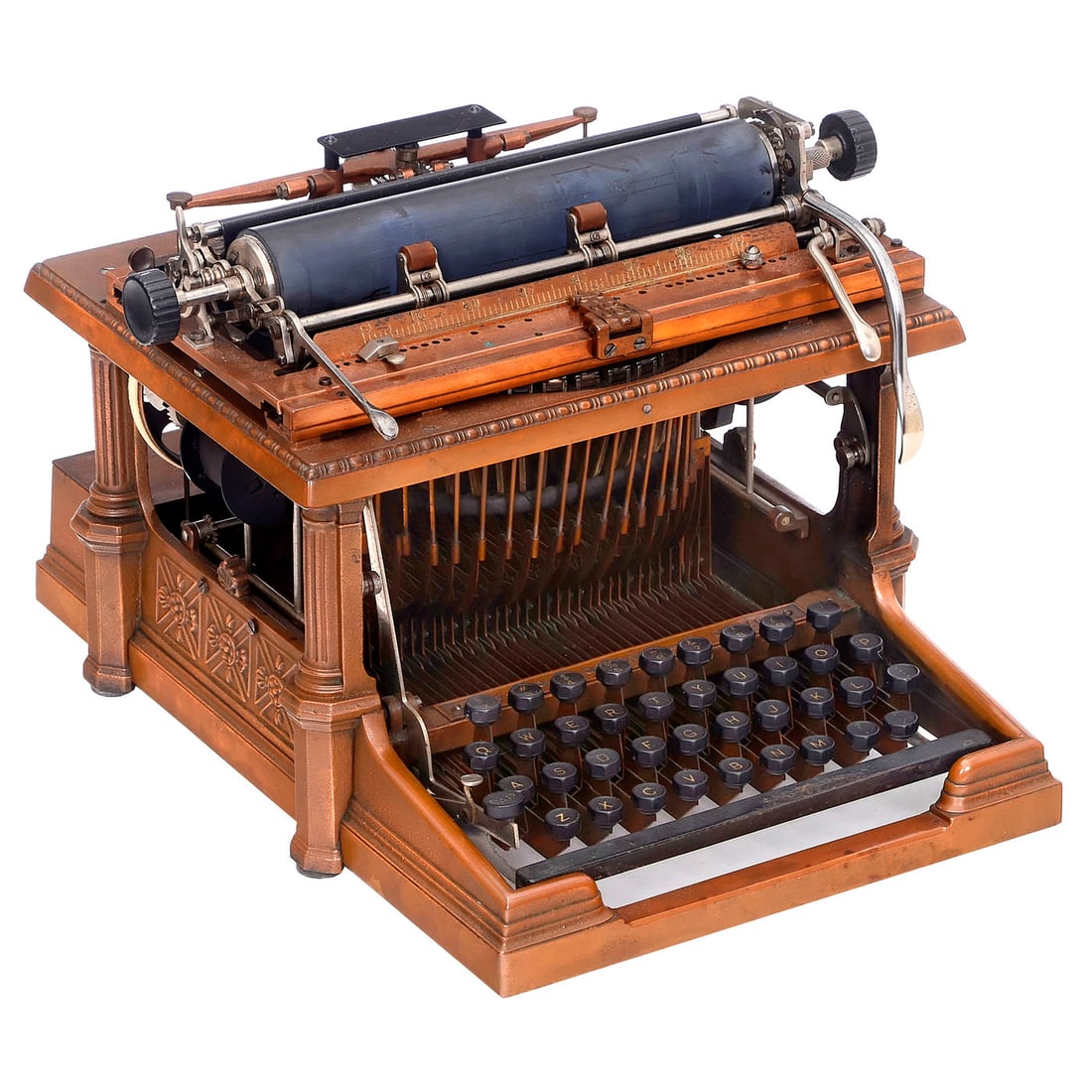 Bronze Fay-Sholes No. 4 Typewriter, c. 1902 (1 of 1)