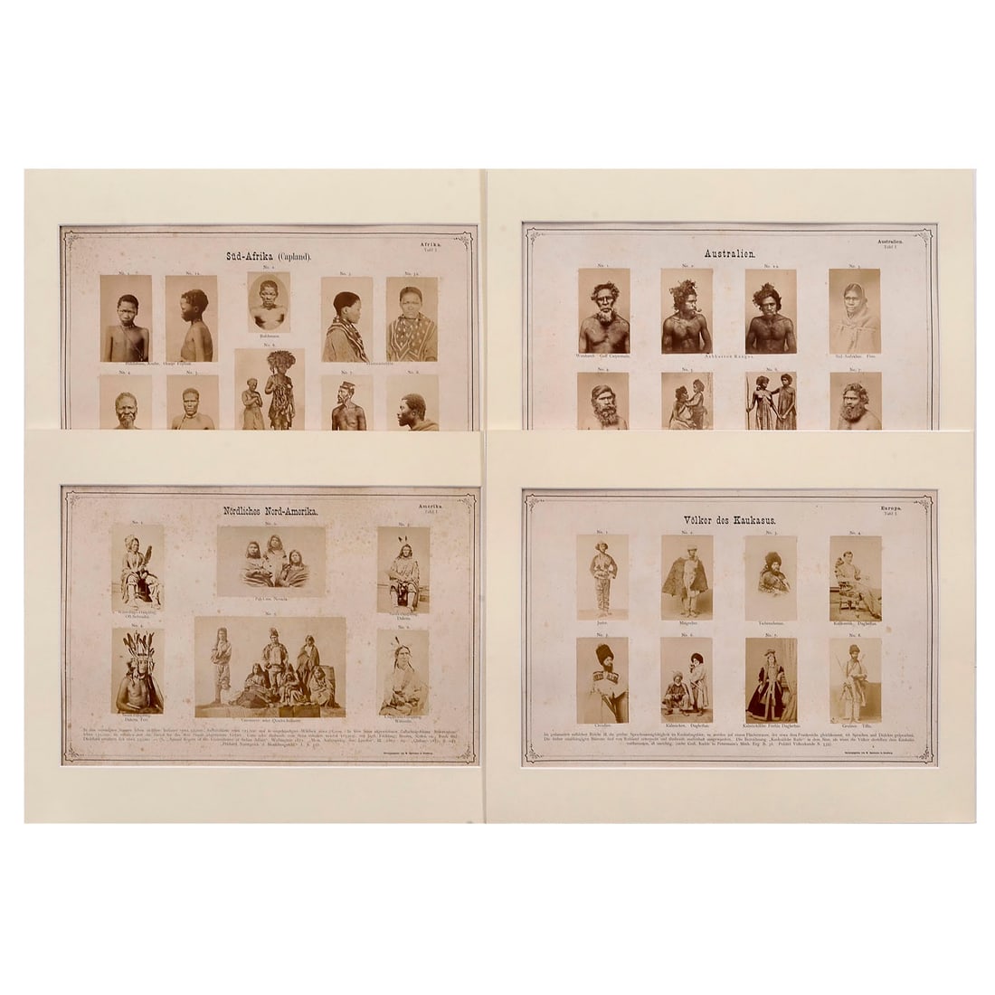 Ethnographic Picture Plates, c. 1880 (1 of 2)