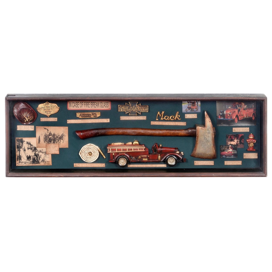 Display Case with Fire Brigade Memorabilia (1 of 1)