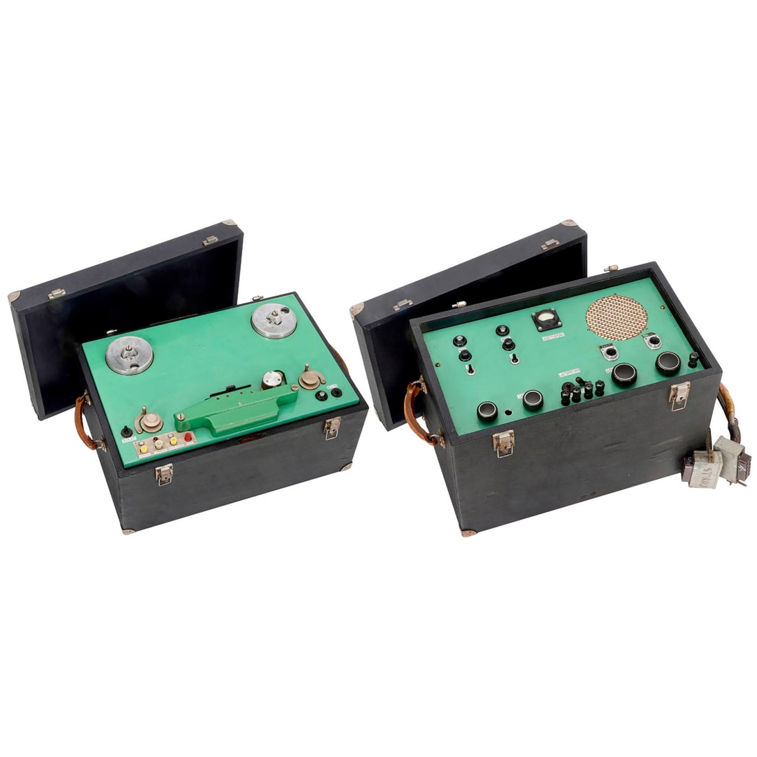 Magnetic Tape Recorder AEG "Magnetophon K4" with Amplifier Case, c. 1938 (1 of 4)